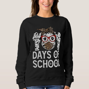 101 Days Of School Dalmatian Dog 100 Days Smarter Sweatshirt