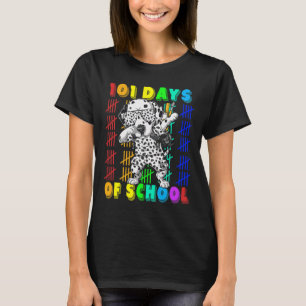 101 Days Of School Dalmatian Dog 100 Days Smarter T-Shirt
