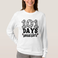 101 Days of School Dalmatian Dog Funny  T-Shirt
