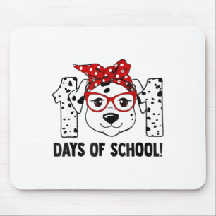 101 Days Of School Dalmatian Dog Teachers Kids Gif Mouse Mat