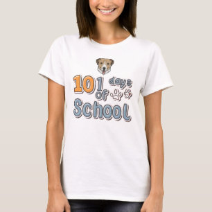 101 Days Of School Dalmatic Dog  T-Shirt