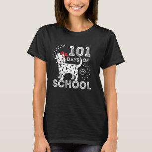 101 Days Of School Dalmation Dog 100th Teachers Ki T-Shirt