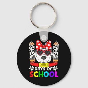 101 Days Of School Teacher Student 100 Days Smarte Key Ring