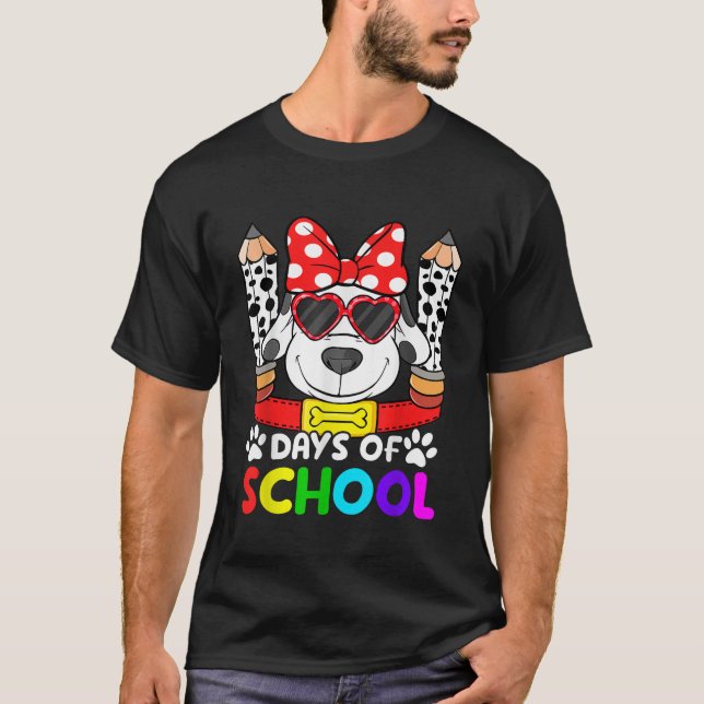 101 Days Of School Teacher Student 100 Days Smarte T-Shirt (Front)