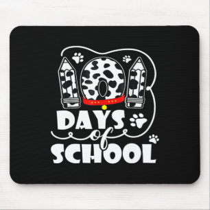 101 Days School Cute Dog 100 Days Smarter Student Mouse Mat