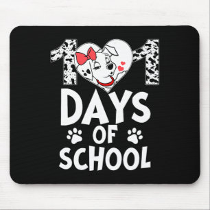101 Days School Cute Dog Happy 100 Days Teacher St Mouse Mat