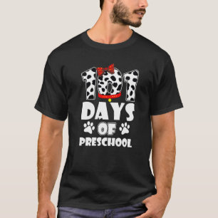 101 Days School Preschool Dog 100 Days Smarter Stu T-Shirt