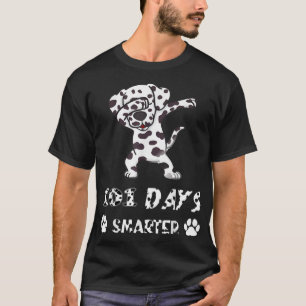 101 Days Smarter Dabbing Dalmatian Dog Chewing Gum T-Shirt