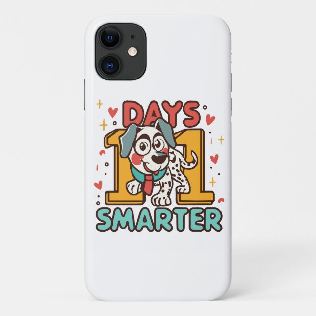 101 Days Smarter Dalmatian Dog Case-Mate iPhone Case (Back)