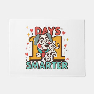 101 Days Smarter Dalmatian Dog Doormat