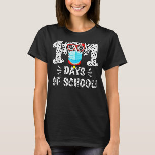 101 Days Smarter Dalmatian Dog Face Mask 100th Day T-Shirt
