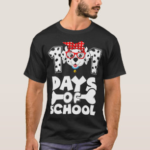 101 Days Smarter Dalmation Dog Teachers Kids Prem T-Shirt