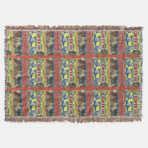 101 Ranch Western Throw Blanket