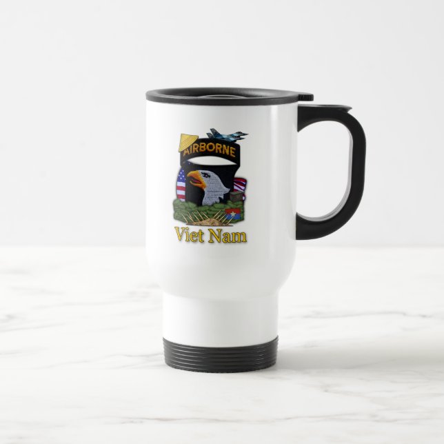 101st ABN Airborne Division Screaming Eagles. Travel Mug (Right)