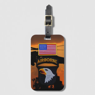 101st ABN Airborne Division Screaming Eagles Vets Luggage Tag