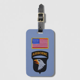 101st ABN Airborne Division Screaming Eagles Vets Luggage Tag