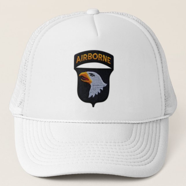 101st ABN Airborne Division Screaming Eagles Vets Trucker Hat (Front)