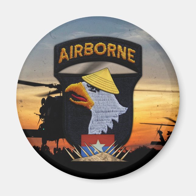 101st ABN Airborne Screaming Eagles Vietnam War Magnet (Front)