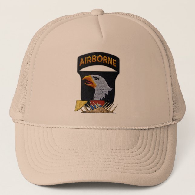 101st ABN Airborne Vietnam Nam War Vets Trucker Hat (Front)