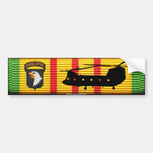 101st Abne. Div.CH-47 Chinook VSM Bumper Sticker