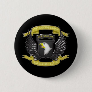 101st Airborne 3D 6 Cm Round Badge