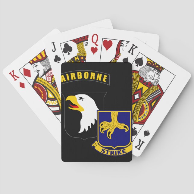 101st Airborne 502nd Infantry Playing Cards (Back)