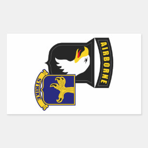 101st Airborne 502nd Infantry Rectangular Sticker
