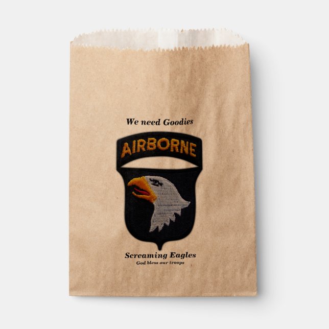 101st Airborne ABN Screaming Eagles LRRPS Veterans Favour Bags (Front)