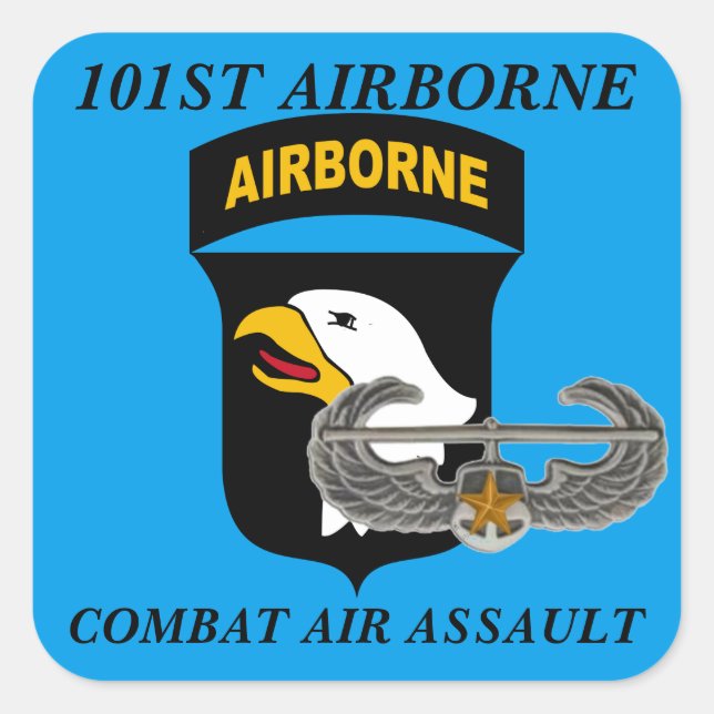101ST AIRBORNE COMBAT AIR ASSAULT STICKERS (Front)