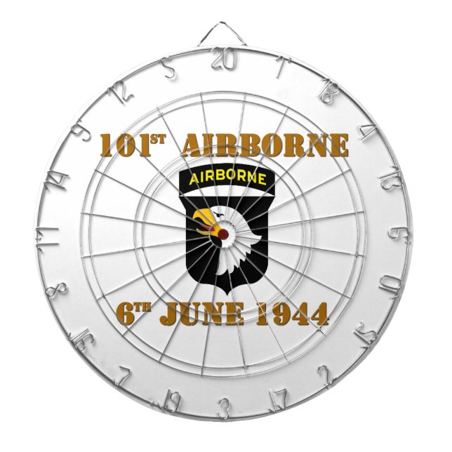 101st Airborne D-Day Normandy Dartboard (Front)