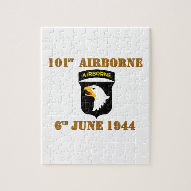 101st Airborne D-Day Normandy Jigsaw Puzzle (Vertical)