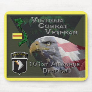 101st Airborne Div Vietnam Combat Veteran Mouse Mat