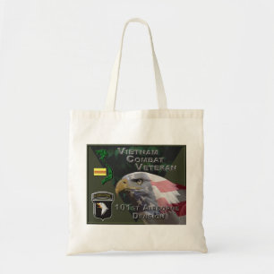 101st Airborne Div Vietnam Combat Veteran Tote Bag