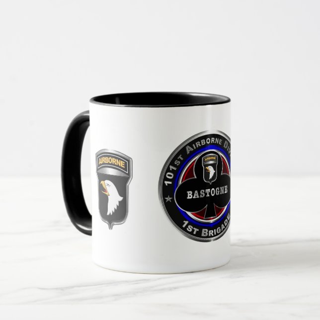 101st Airborne Division 1st Brigade ‘Bastogne’ Cof Mug (Front Left)