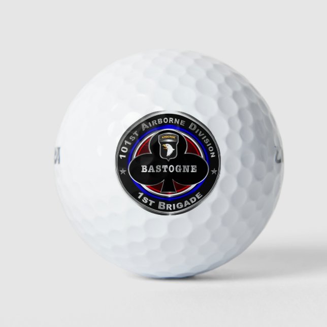 101st Airborne Division 1st Brigade ‘Bastogne’ Golf Balls (Front)