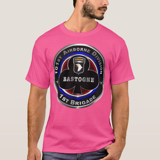 101St Airborne Division 1St Brigade Bastogne T-Shirt (Front)