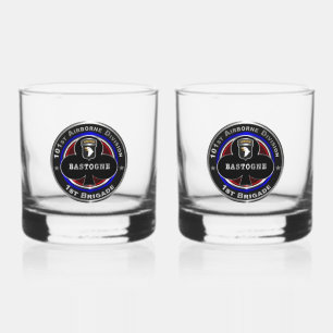 101st Airborne Division 1st Brigade Whiskey Glass