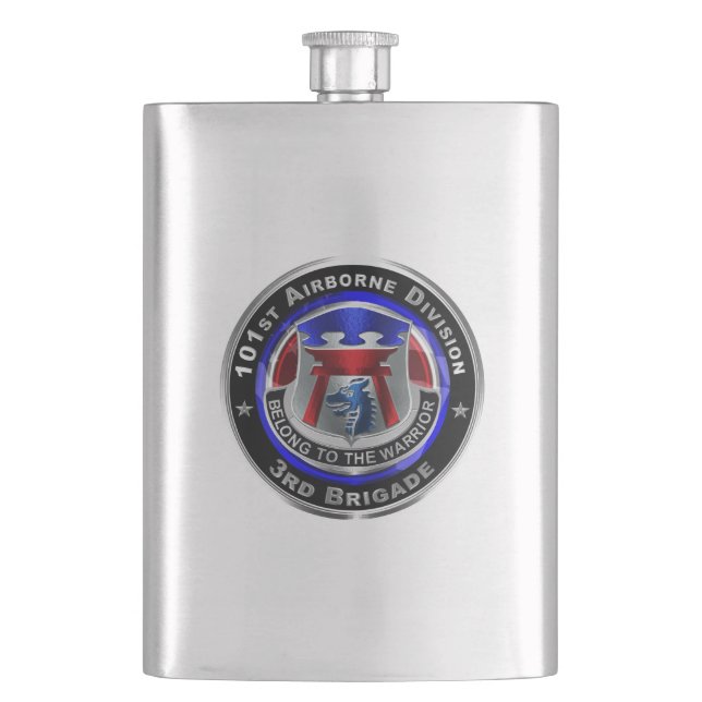 101st Airborne Division 3rd Brigade ‘RAKKASANS’ Hip Flask (Front)