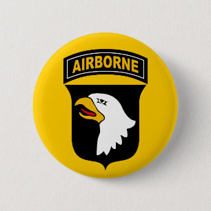 101st Airborne Division 6 Cm Round Badge