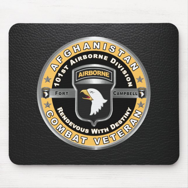 101st Airborne Division Afghanistan Veteran  Mouse Mat (Front)