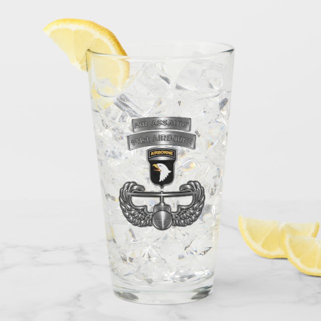 101st Airborne Division “Air Assault Badge” Glass (Front Ice)