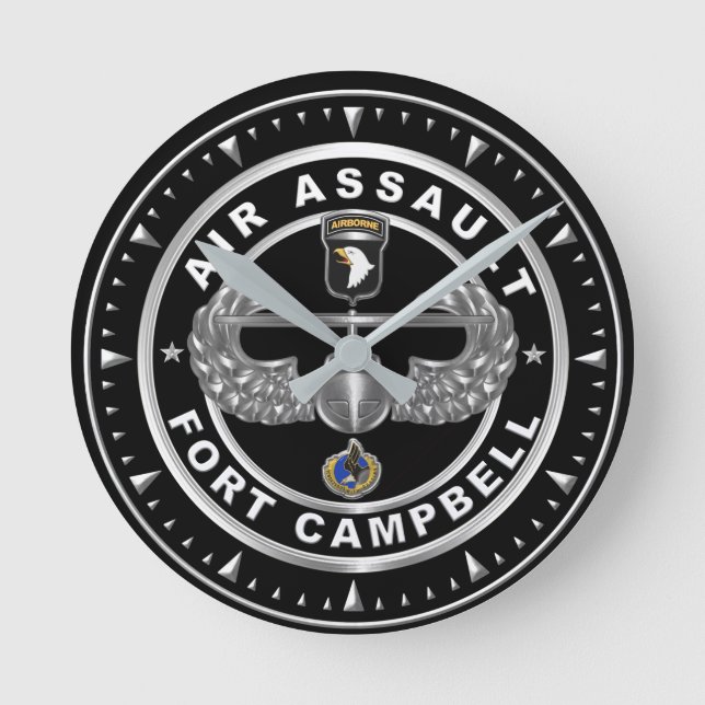 101st Airborne Division Air Assault  Round Clock (Front)