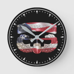 101st Airborne Division Air Assault  Round Clock
