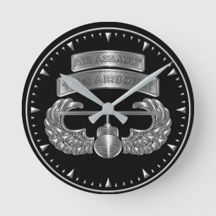 101st Airborne Division Air Assault  Round Clock