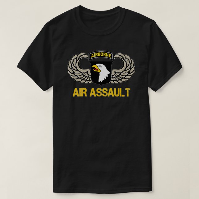 101st Airborne Division Air Assault Tshirt, Vetera T-Shirt (Design Front)