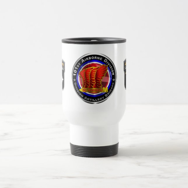 101st Airborne Division Artillery Brigade   Travel Mug (Center)