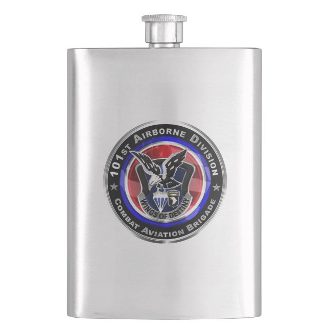 101st Airborne Division Combat Aviation Brigade  Hip Flask (Front)