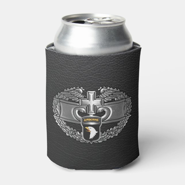 101st Airborne Division Combat Medic Can Cooler (Can Front)