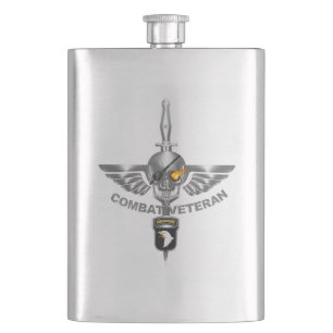 101st Airborne Division “Combat Veteran” Hip Flask
