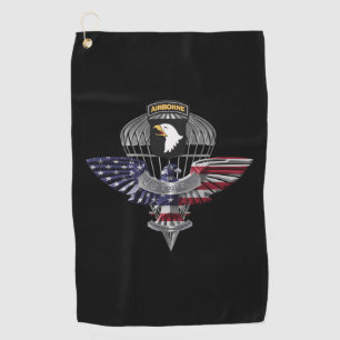 101st Airborne Division Customised Eagle Golf Towel